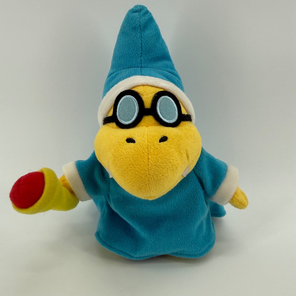 Sanei Super Mario Brothers Kamek The Magikoopa 8" Plush Toy Nintendo Bros